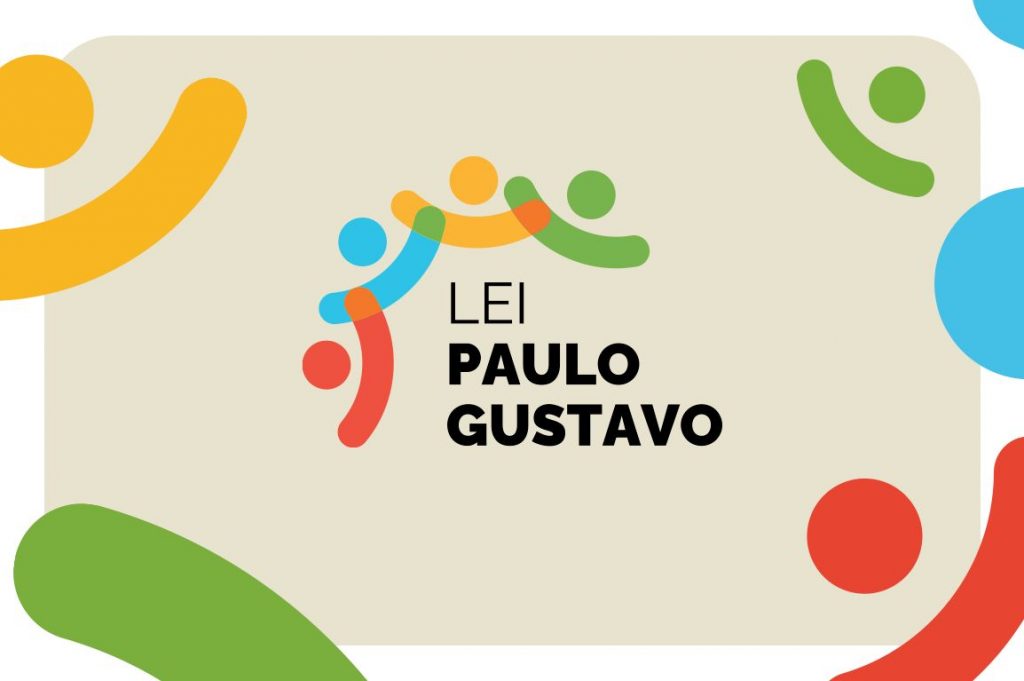 Imagem mostra a logo da Lei Paulo Gustavo.