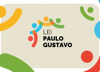 Imagem mostra a logo da Lei Paulo Gustavo.