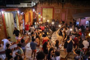 O bar tinha sido inaugurado há menos de um mês no início das invasões (Foto: Ludmilla Barroso)